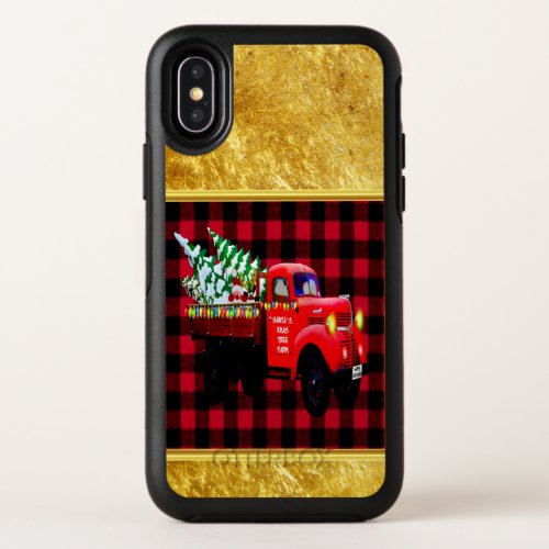 Here comes Santas Christmas tree farm truck OtterBox Symmetry iPhone X Case