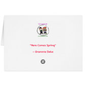Here Comes Spring Cards (Back Horizontal)