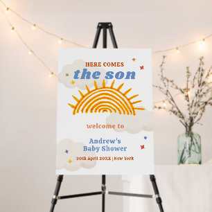 Here Comes Sunshine Baby Shower Welcome Sign