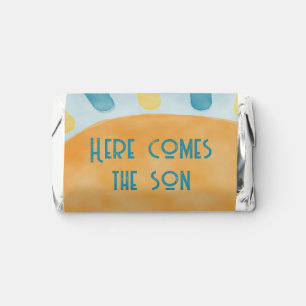 Here Comes Sunshine Blue Ray Book for Baby Shower Hershey's Miniatures