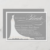 HERE COMES THE BRIDE | BRIDAL SHOWER INVITATION (Front/Back)