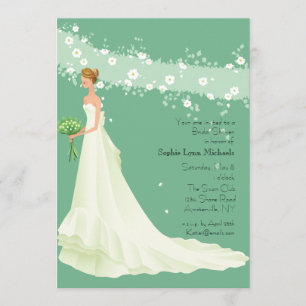 Here Comes the Bride Bridal Shower Invitation
