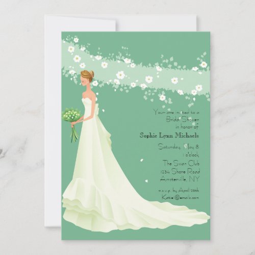 Here Comes the Bride Bridal Shower Invitation