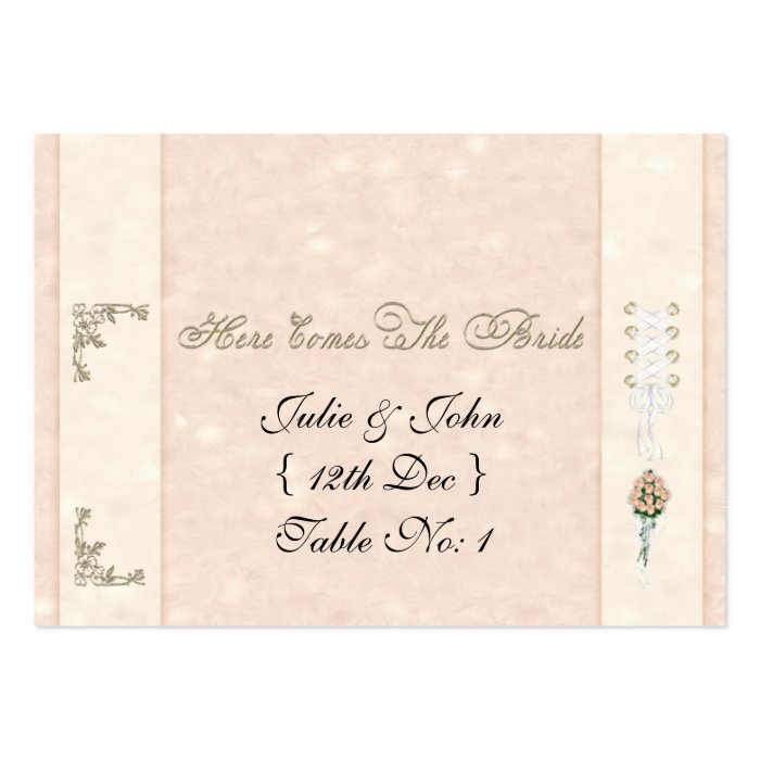 Here Comes The Bride Business Card Template