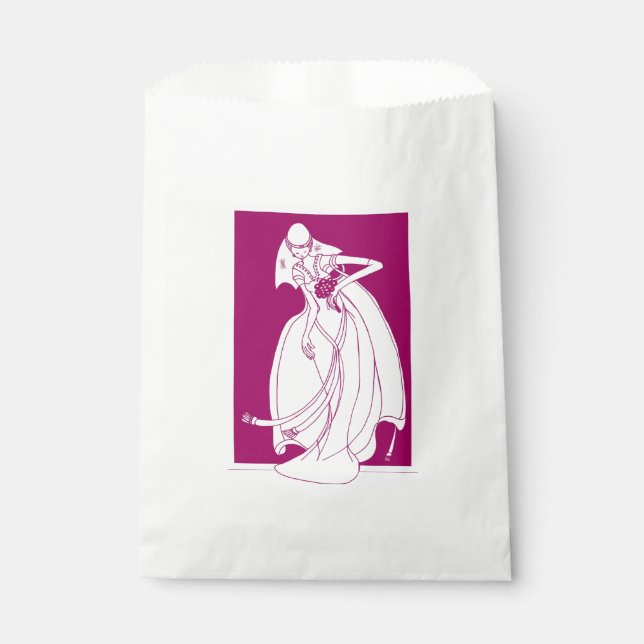 Here comes the Bride Favor Bag (Front)