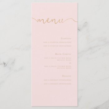 Here Comes The Bride Menu by Whimzy_Designs at Zazzle