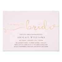 Here comes the bride -shower invitation