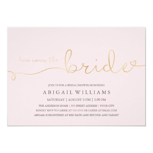 Here Comes The Bride Invitations 4