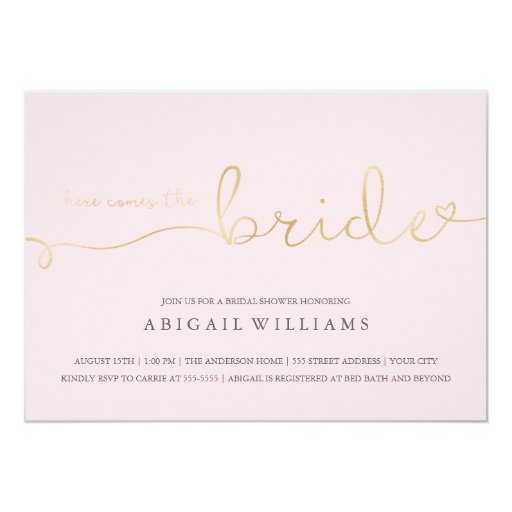 Here Comes The Bride Invitations 10