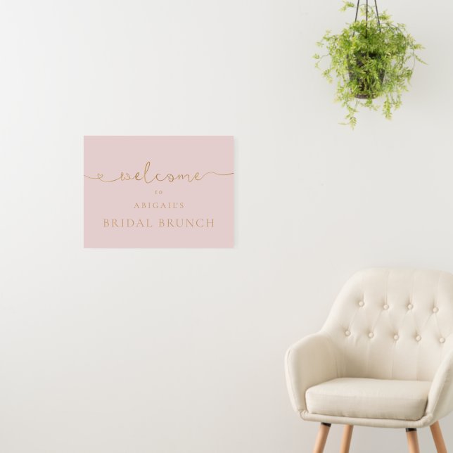 Here comes the bride shower sign (In Situ (Wall))