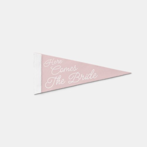 Here Comes the Bride Wedding Ceremony Sign Pennant Pennant Flag