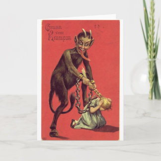 Here Comes The Krampus! 2 Holiday Card