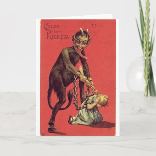 Here Comes The Krampus 2 Holiday Card