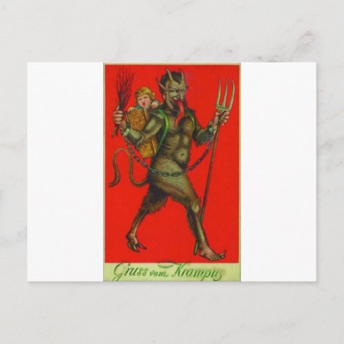 Here comes the Krampus Postcard