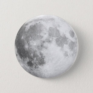 Here Comes The Moon / Full Moon Button Pin