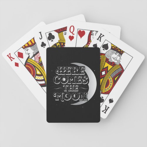 Here Comes The Moon Playing Cards