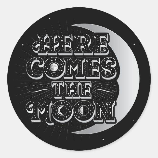 Here Comes The Moon / Stickers (Front)