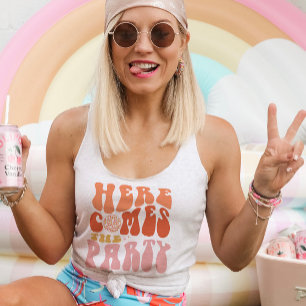 Here Comes The Party Matching Bachelorette Party Tank Top