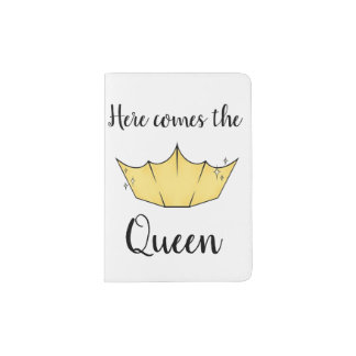 Here Comes the Queen Crown Passport Holder
