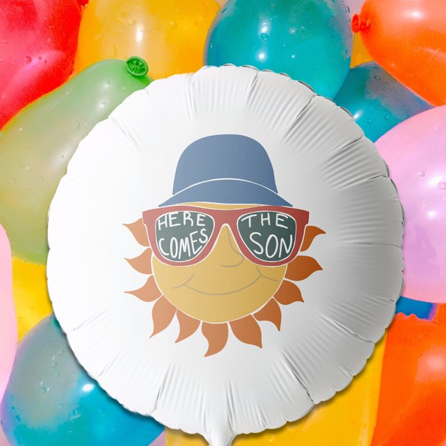 Here Comes the Son Baby Boy Shower Balloon (Creator Uploaded)