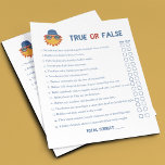 Here Comes the Son Baby Boy Shower Flyer<br><div class="desc">Test guests' baby knowledge with this fun true or false game featuring facts about babies. This game sheet has a cute Here Comes the Son theme that's perfect for baby showers honoring moms-to-be of baby boys. Answer key is below. Be sure to print out this page or bookmark it for...</div>