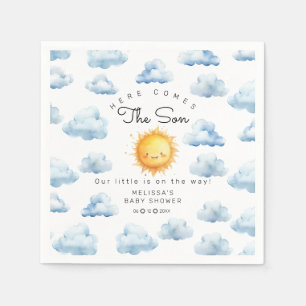 Here comes the Son Baby Boy Shower Napkins