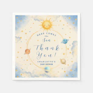 Here Comes the Son Baby Boy Shower Napkins