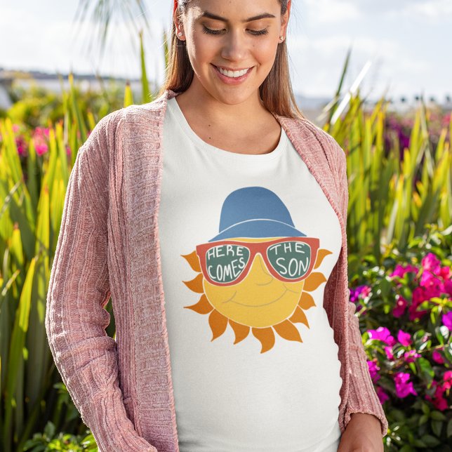 Here Comes the Son Baby Boy Shower T-Shirt (Creator Uploaded)