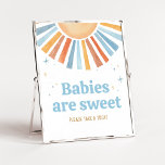 Here Comes the Son Baby Shower Babies are Sweet Poster<br><div class="desc">Make your event special with this Sunshine Baby Shower with our cute and lovely printable Babies are Sweet Sign featuring adorable Here Comes the Sun Baby Shower theme. Download,  personalize,  and create lasting memories with this perfect touch for your joyous celebration!

BS642</div>