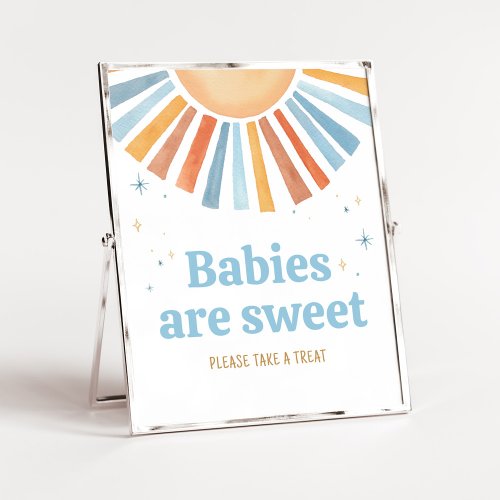 Here Comes the Son Baby Shower Babies are Sweet Poster