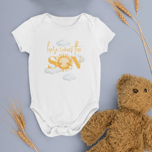 Here Comes The Son Baby Shower Baby Bodysuit