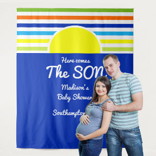 Here Comes the Son Baby Shower Backdrop