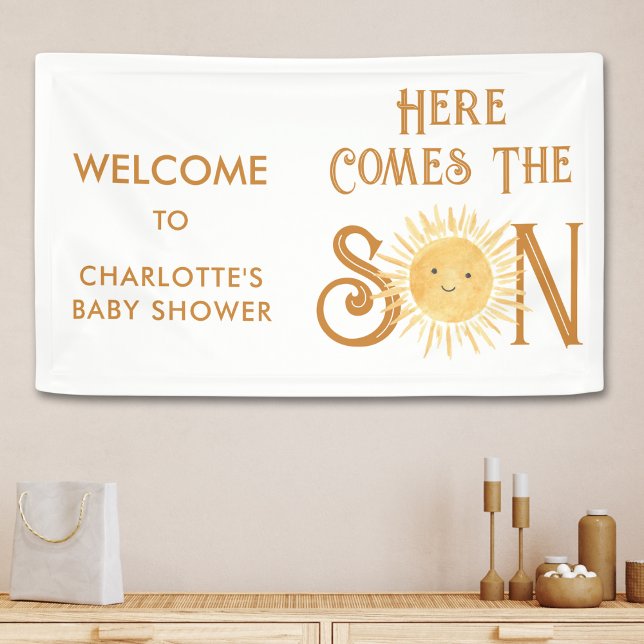 Here Comes The Son Baby Shower Banner (Creator Uploaded)