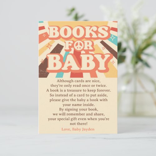 Here Comes The Son Baby Shower Book Request Invitation