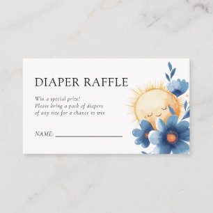 Here Comes the Son Baby Shower Diaper Raffle Enclosure Card