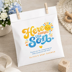 Here Comes the Son Baby Shower Favor Bag