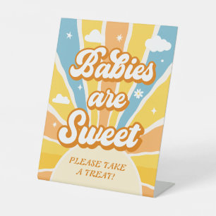 Here Comes the Son Baby Shower Favor Pedestal Sign