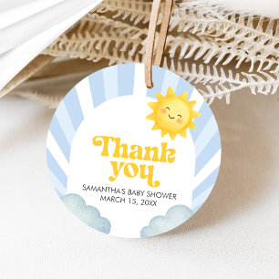 Here Comes the Son Baby Shower Favor Tags
