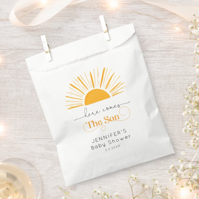 Here comes the son baby shower favors favor bag (Clipped)