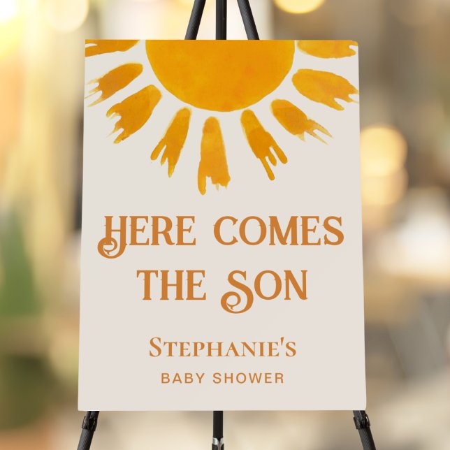 Here Comes The Son Baby Shower Foam Board (Creator Uploaded)