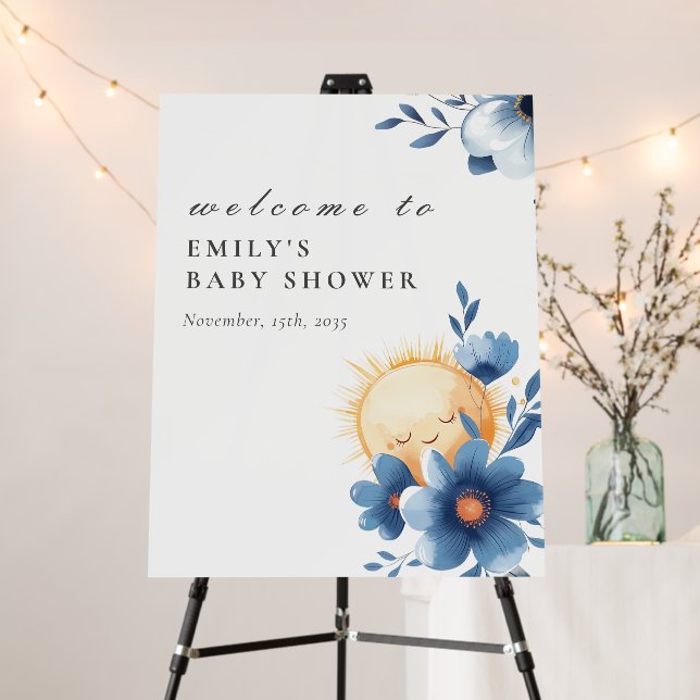 Here Comes the Son Baby Shower Foam Board (In Situ (Stand))