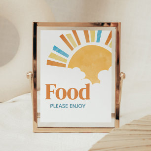 Here Comes the Son Baby Shower Food Poster