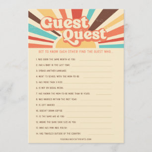 Here Comes The Son Baby Shower Games Menu