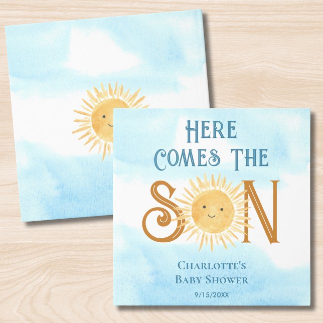 Here Comes The Son Baby Shower  Guest Book (Creator Uploaded)