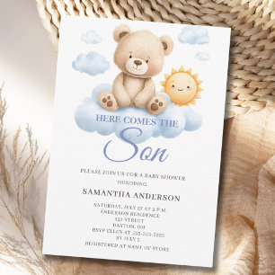 Here Comes The Son Baby Shower Invitation