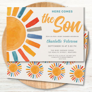 Here Comes the Son Baby Shower Invitation