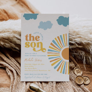 Here Comes The Son Baby Shower Invitation