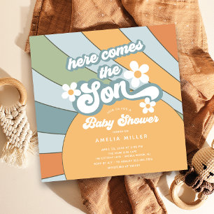 Here Comes The Son Baby Shower Invitation