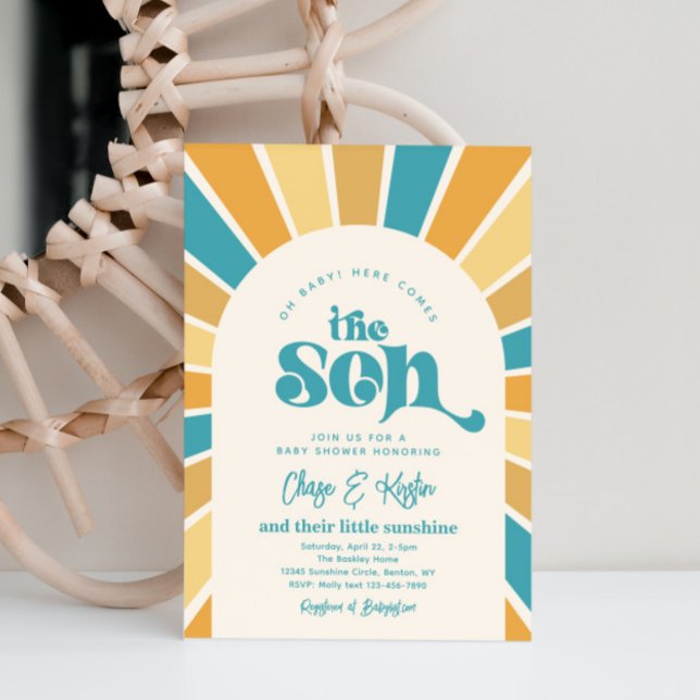 Here Comes The Son Baby Shower Invitation (Creator Uploaded)