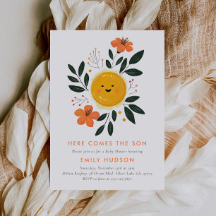 Here Comes the Son Baby Shower Invitation